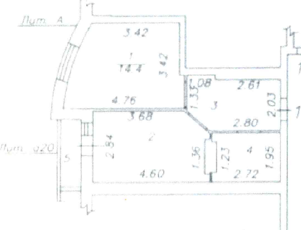 1-комнатная 39.1 м2 в ЖК undefined корпус null этаж 3