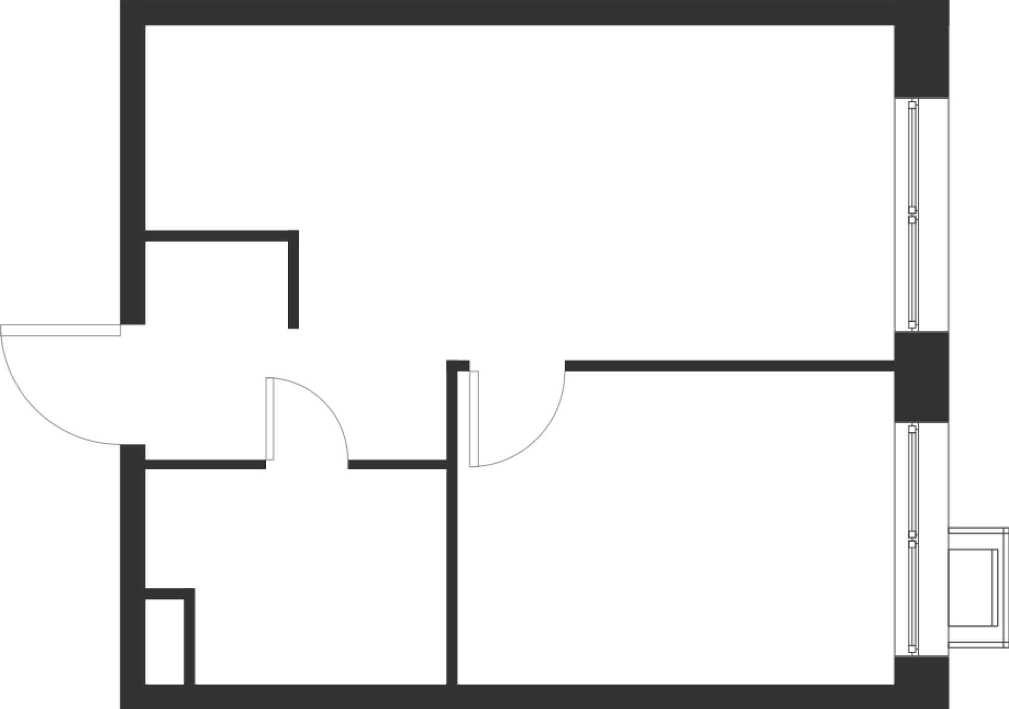 1-комнатная 33 м2 в ЖК Форевиль корпус null этаж 4