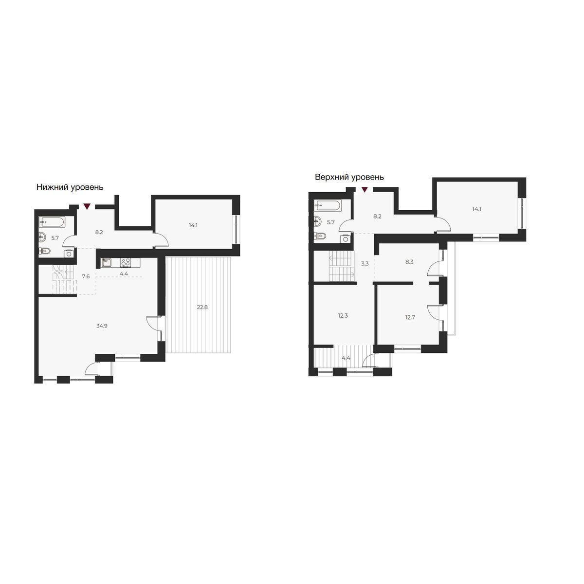 5-комнатная 166 м2 в ЖК Оскар корпус null этаж 13