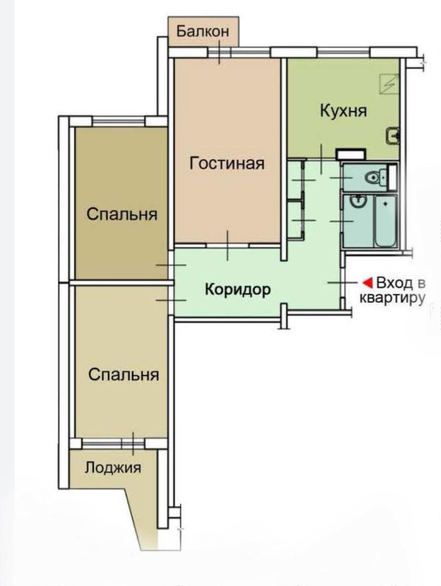 Студия 14 м2 в ЖК undefined корпус null этаж 4