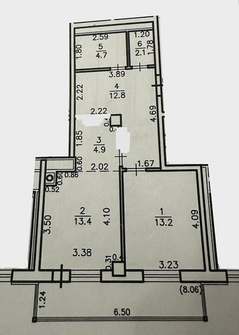 1-комнатная 51.1 м2 в ЖК undefined корпус null этаж 12