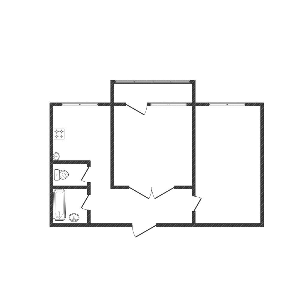 2-комнатная 66.6 м2 в ЖК undefined корпус null этаж 6