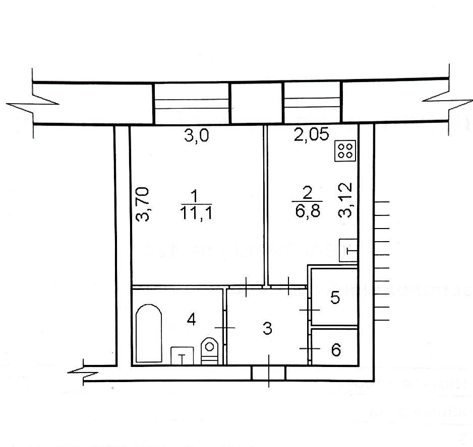 1-комнатная 27.2 м2 в ЖК undefined корпус null этаж 2