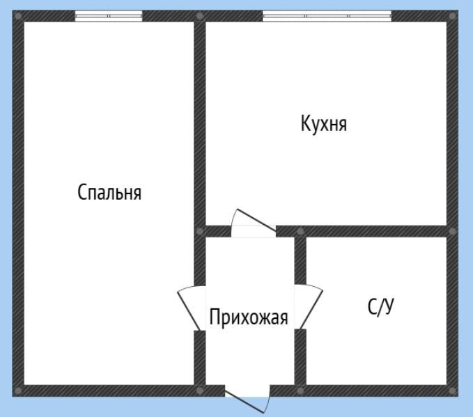 1-комнатная 44.4 м2 в ЖК undefined корпус null этаж 10