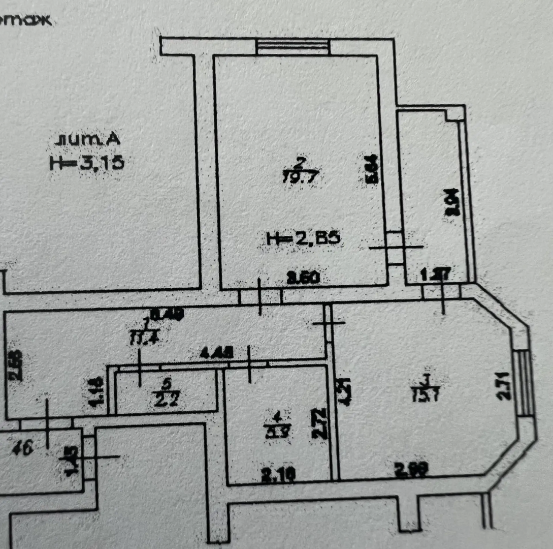 1-комнатная 59 м2 в ЖК undefined корпус null этаж 1