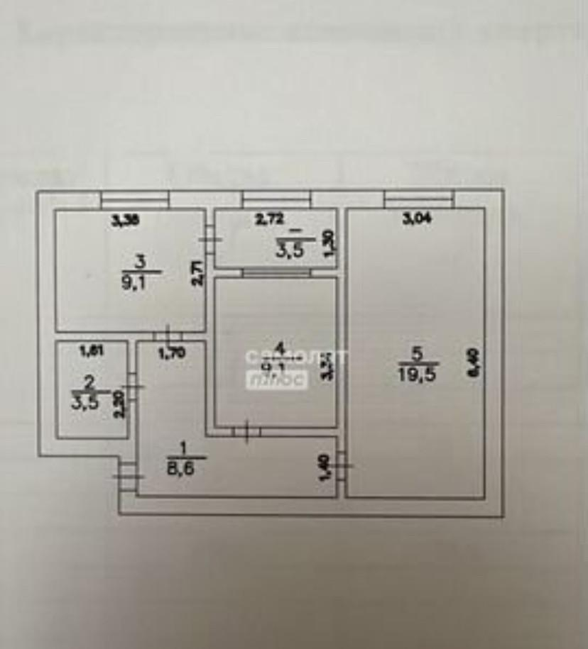 2-комнатная 52.1 м2 в ЖК undefined корпус null этаж 5