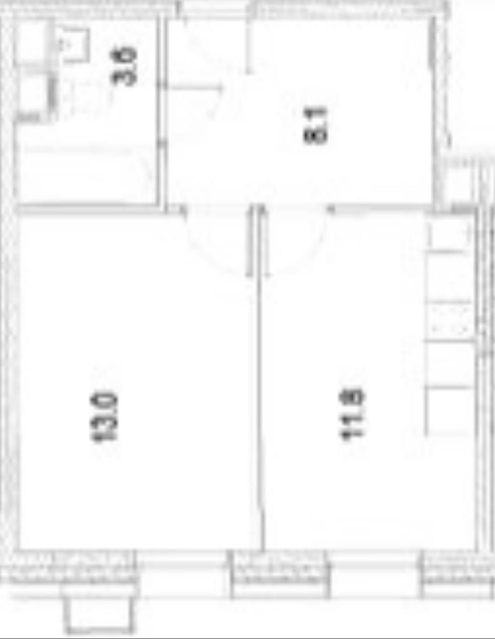1-комнатная 35 м2 в ЖК undefined корпус null этаж 20