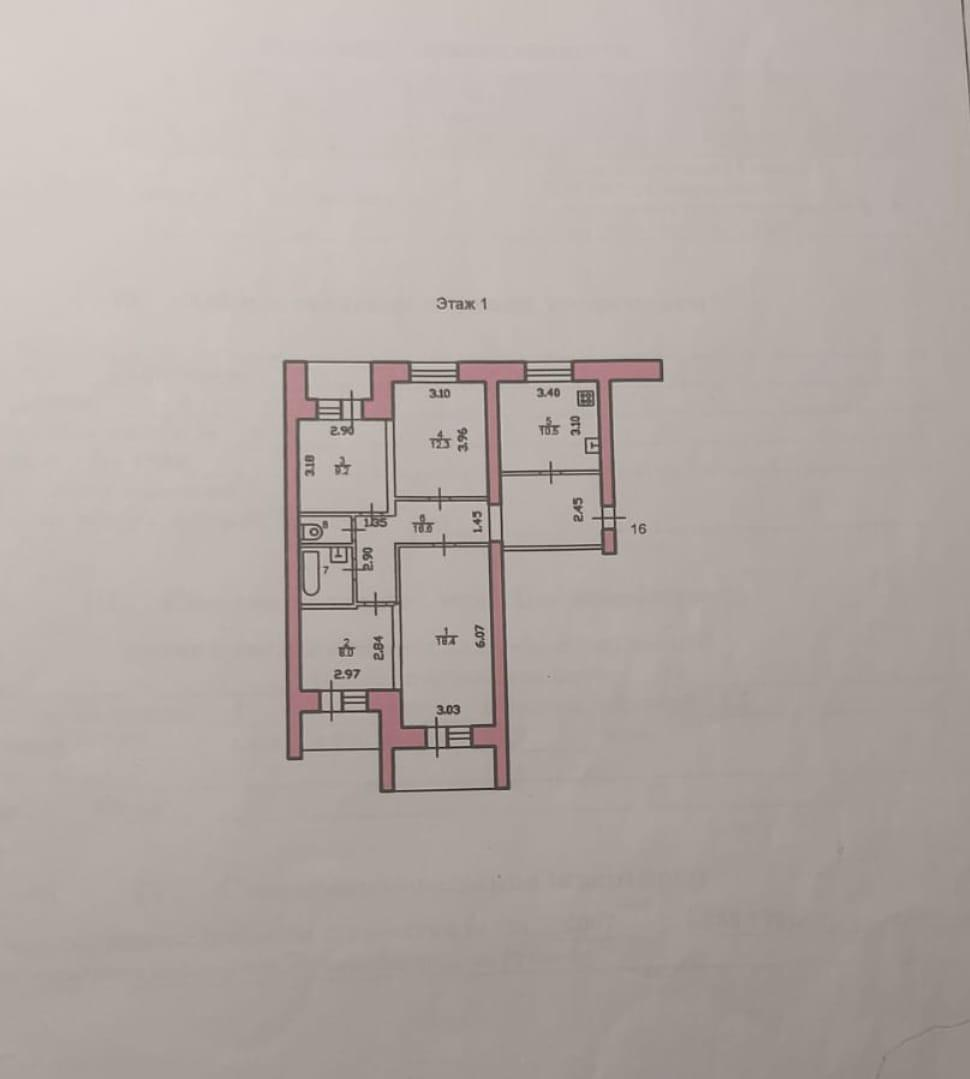 4-комнатная 78.5 м2 в ЖК undefined корпус null этаж 1