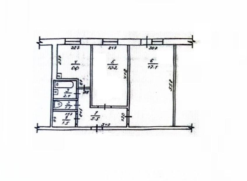 2-комнатная 43.5 м2 в ЖК undefined корпус null этаж 2