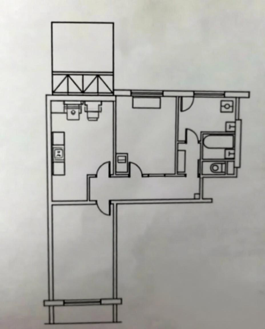 3-комнатная 58 м2 в ЖК undefined корпус null этаж 8