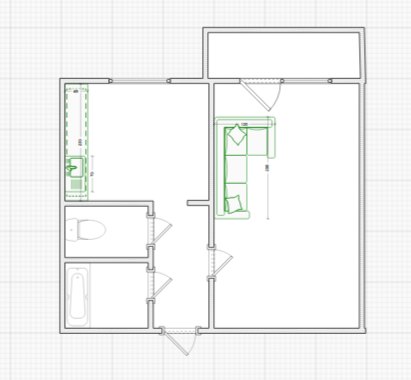 1-комнатная 35 м2 в ЖК undefined корпус null этаж 7