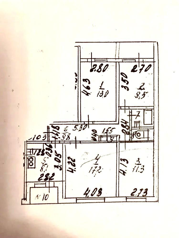4-комнатная 73.5 м2 в ЖК undefined корпус null этаж 2