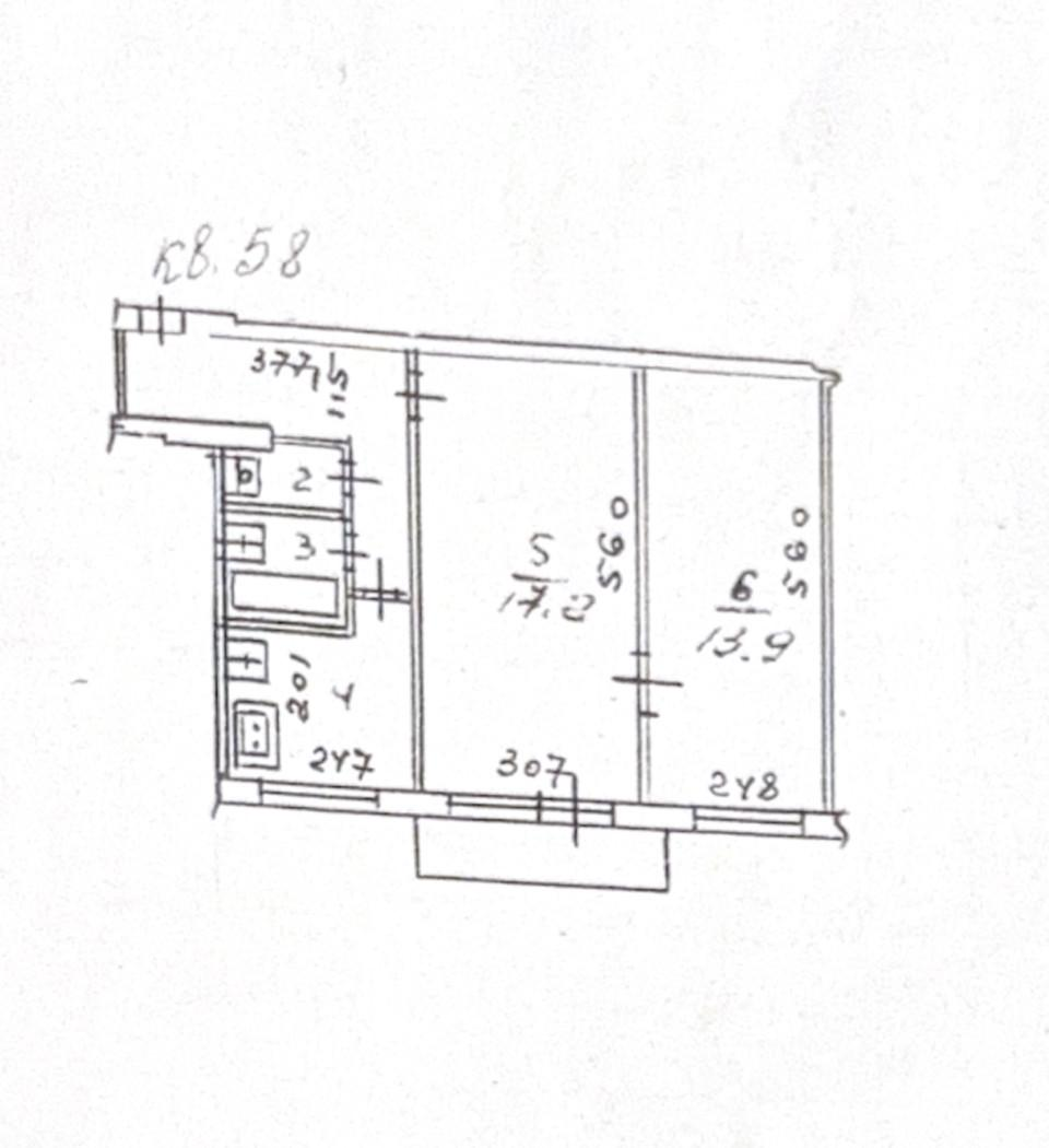 2-комнатная 46.1 м2 в ЖК undefined корпус null этаж 5