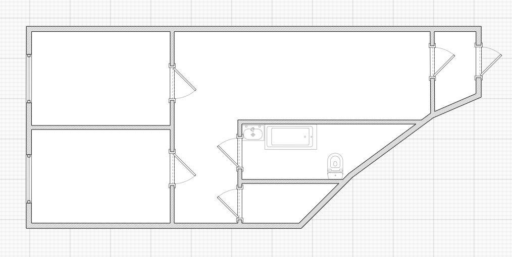 2-комнатная 55 м2 в ЖК undefined корпус null этаж 1