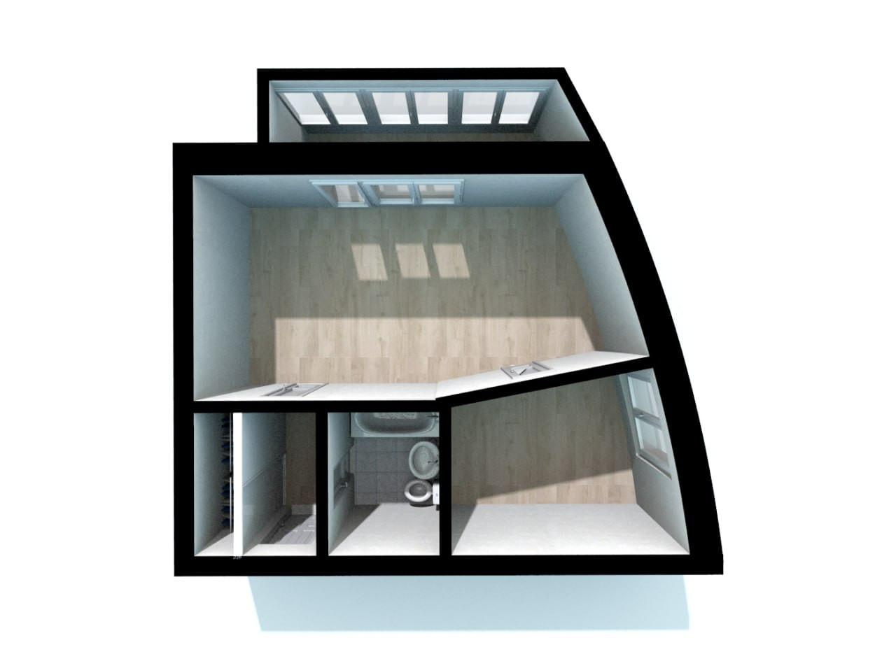 1-комнатная 29.4 м2 в ЖК undefined корпус null этаж 16