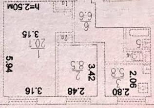 2-комнатная 44.9 м2 в ЖК undefined корпус null этаж 1
