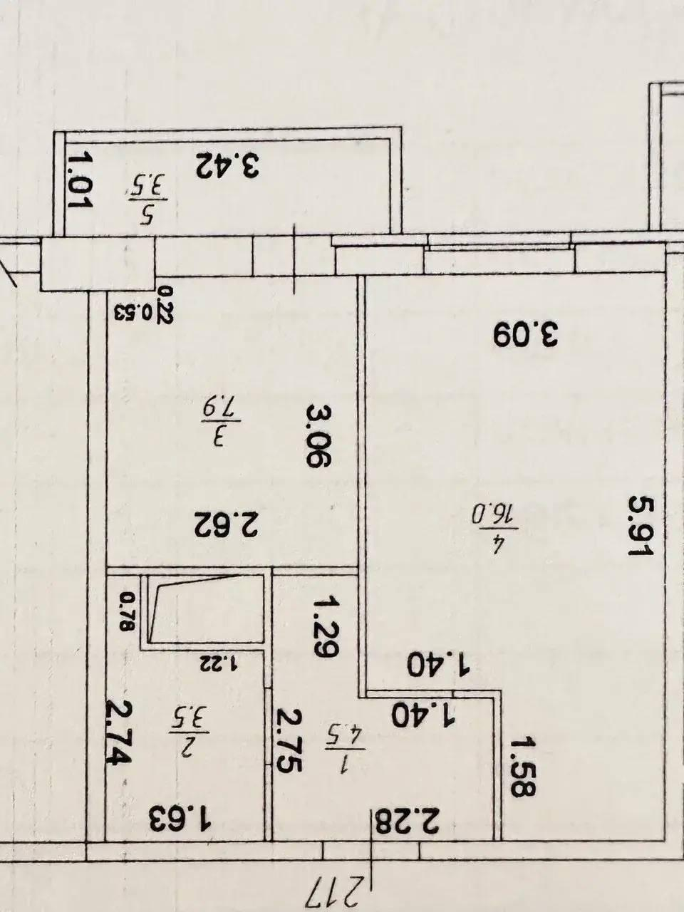 1-комнатная 32 м2 в ЖК undefined корпус null этаж 4