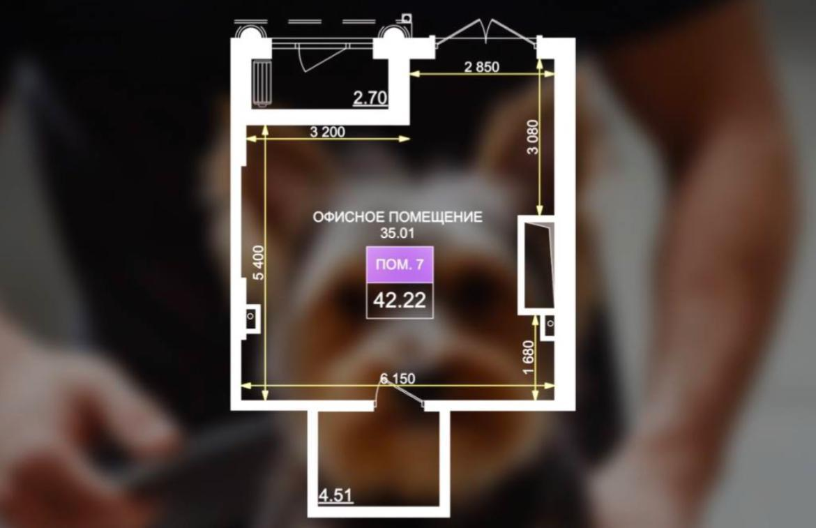 Студия 42.2 м2 в ЖК undefined корпус null этаж null