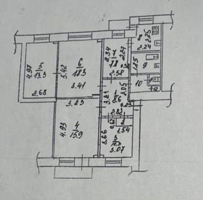 4-комнатная 86.3 м2 в ЖК undefined корпус null этаж 3