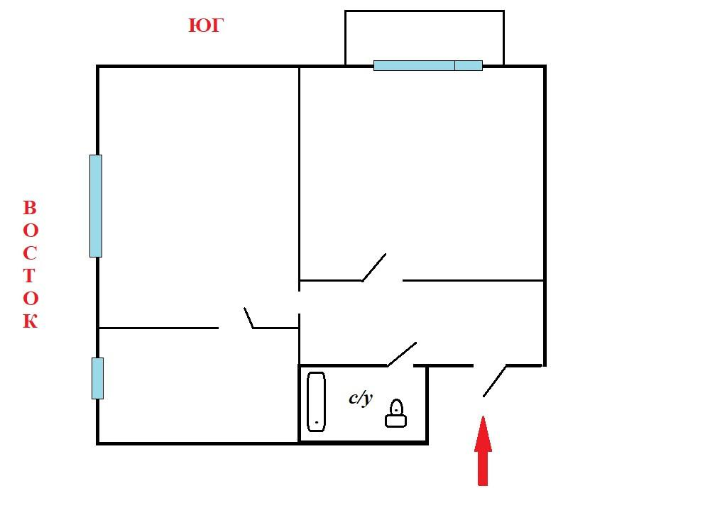 2-комнатная 41.5 м2 в ЖК undefined корпус null этаж 4