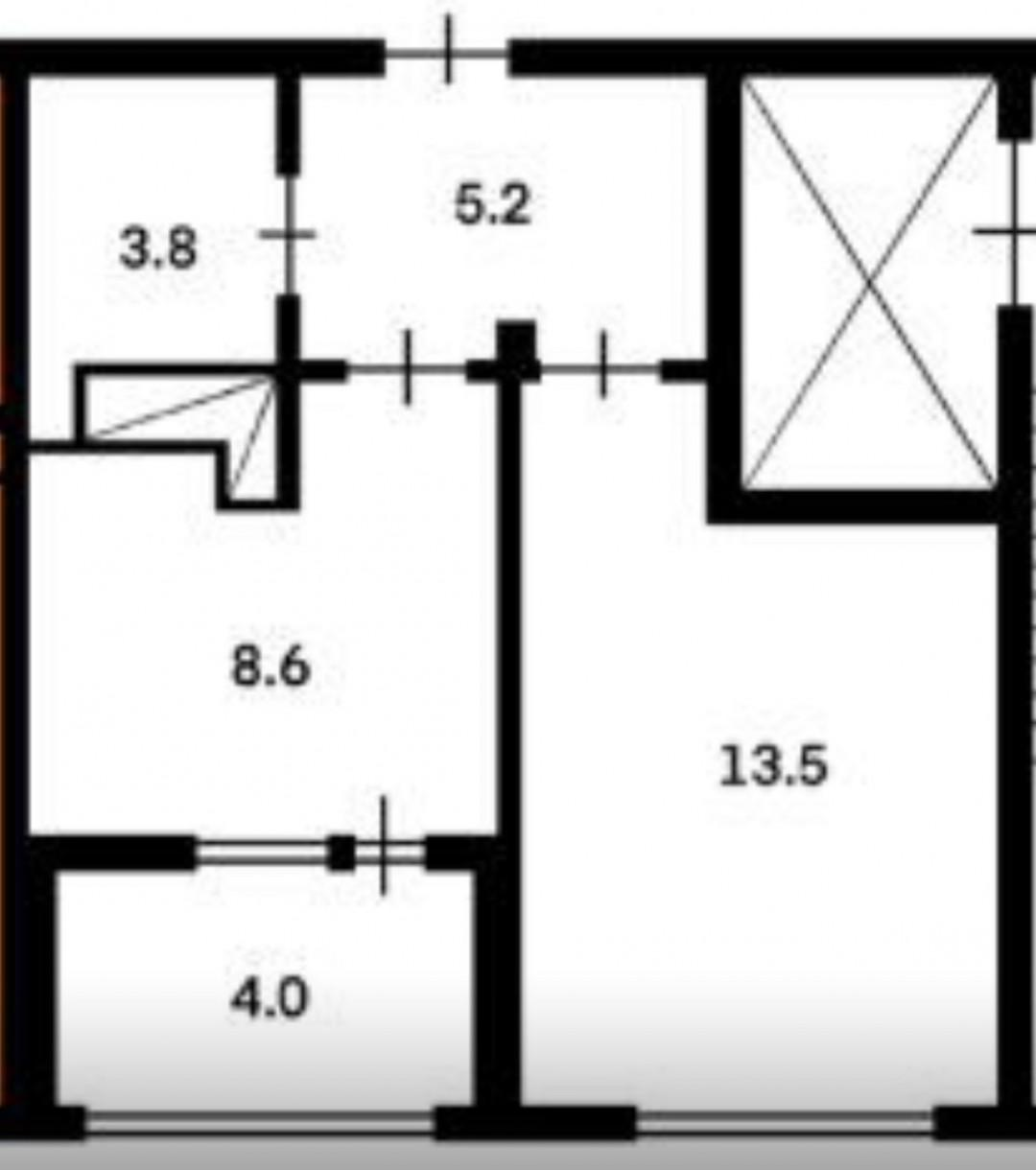 1-комнатная 34 м2 в ЖК undefined корпус null этаж 3