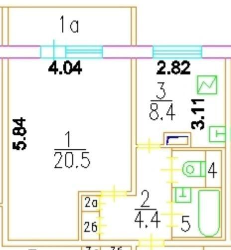 1-комнатная 37.8 м2 в ЖК undefined корпус null этаж 8
