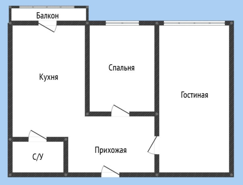 2-комнатная 70 м2 в ЖК undefined корпус null этаж 11