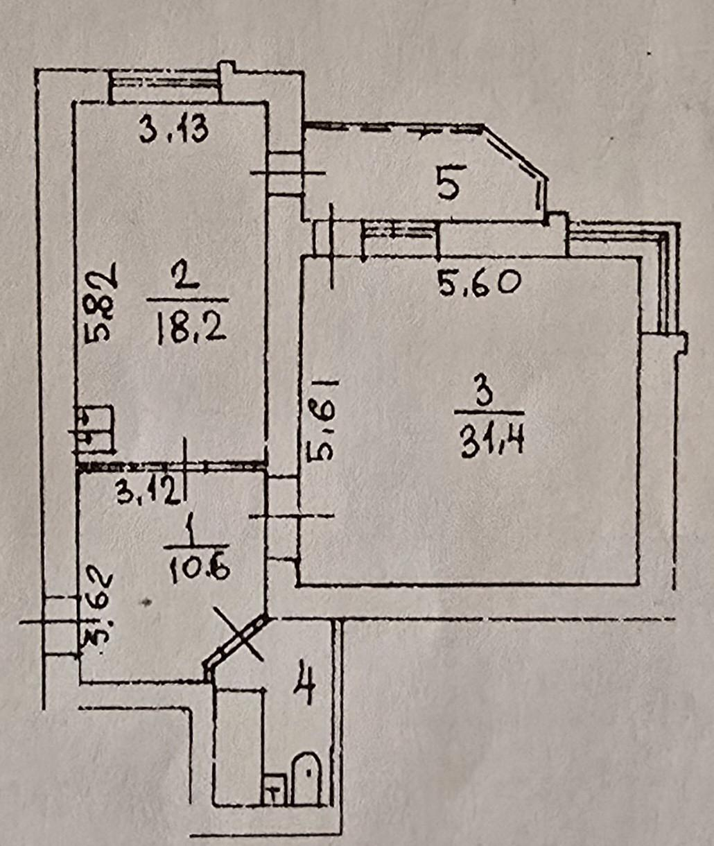 1-комнатная 66.2 м2 в ЖК undefined корпус null этаж 9