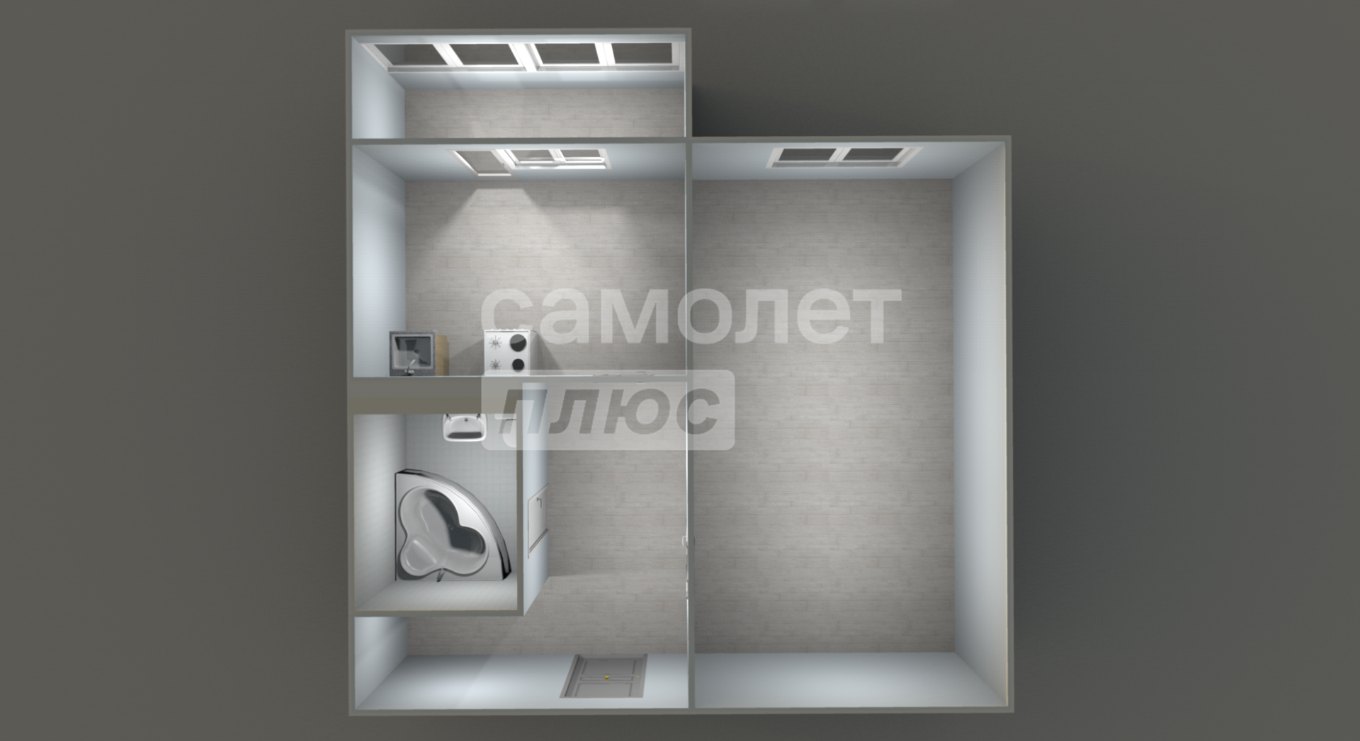1-комнатная 40.4 м2 в ЖК undefined корпус null этаж 2