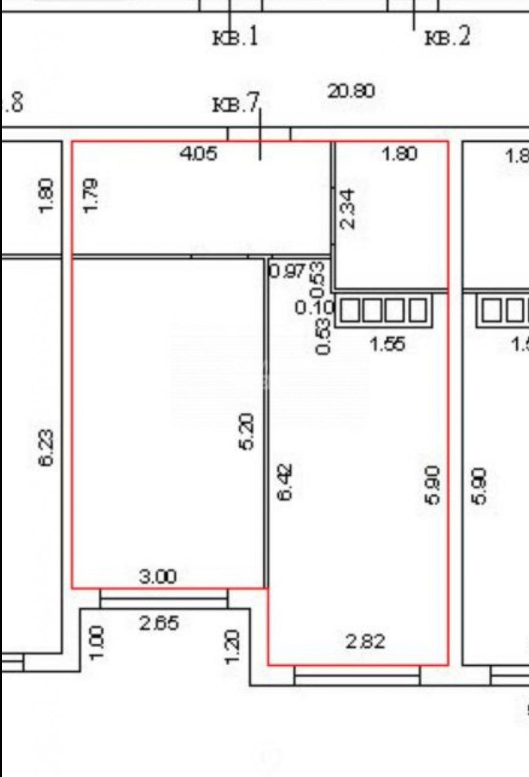 1-комнатная 42.9 м2 в ЖК undefined корпус null этаж 2