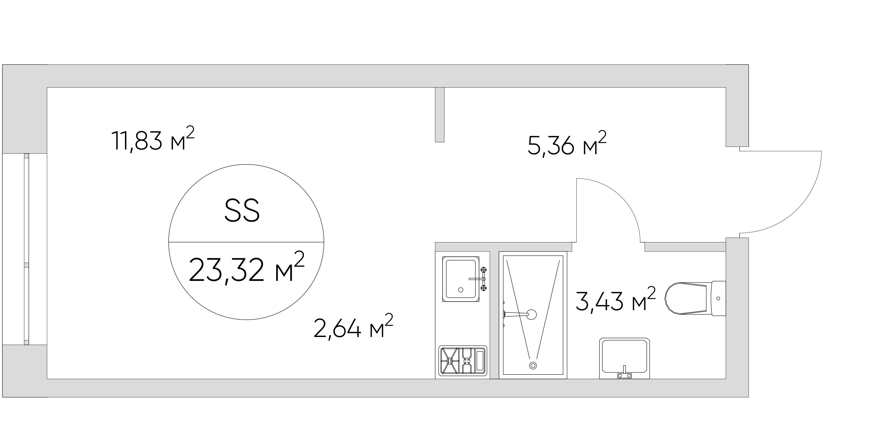 Студия 23 м2 в ЖК N`ICE LOFT корпус null этаж 12