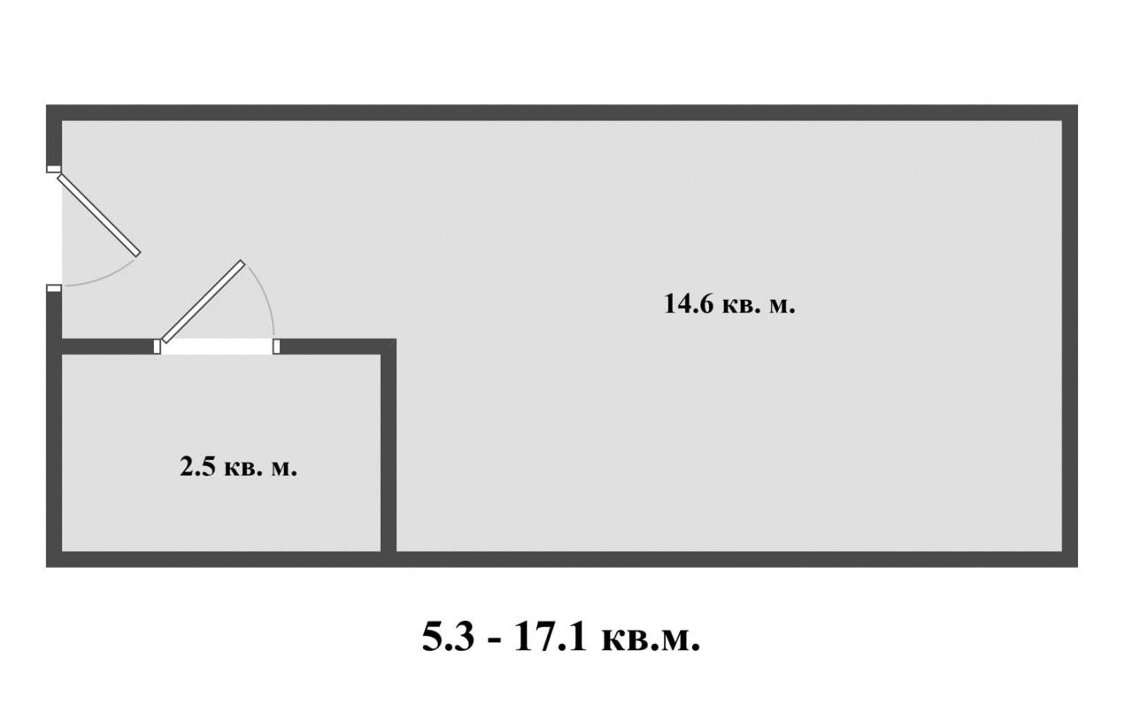 Студия 17.1 м2 в ЖК undefined корпус null этаж 3