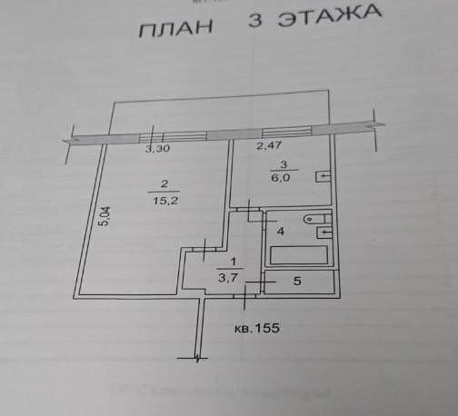 1-комнатная 28.2 м2 в ЖК undefined корпус null этаж 3