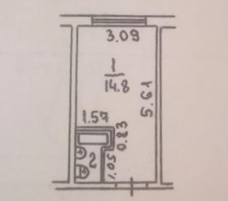 Студия 17 м2 в ЖК undefined корпус null этаж 5