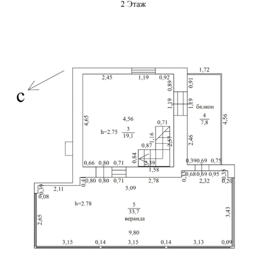 2-комнатная 166.5 м2 в ЖК undefined корпус null этаж null