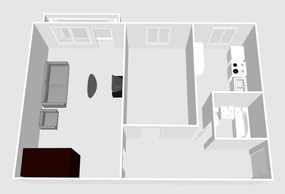 1-комнатная 41.4 м2 в ЖК undefined корпус null этаж 4