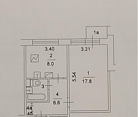 1-комнатная 37 м2 в ЖК undefined корпус null этаж 22