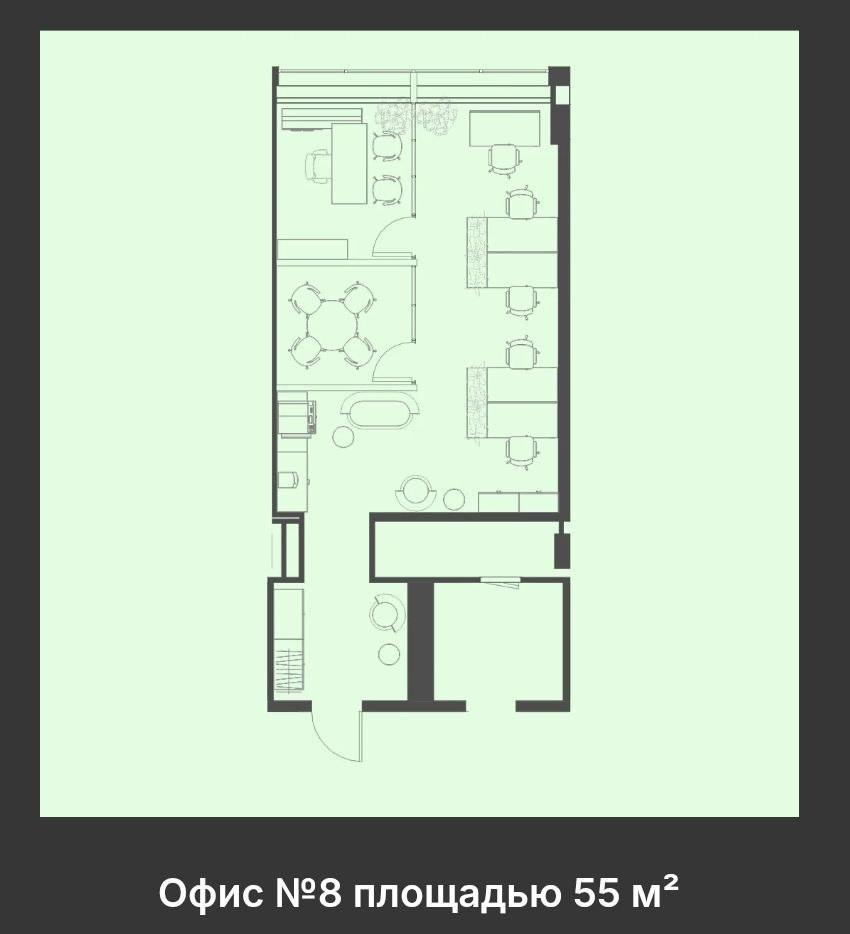 Студия 55 м2 в ЖК undefined корпус null этаж null