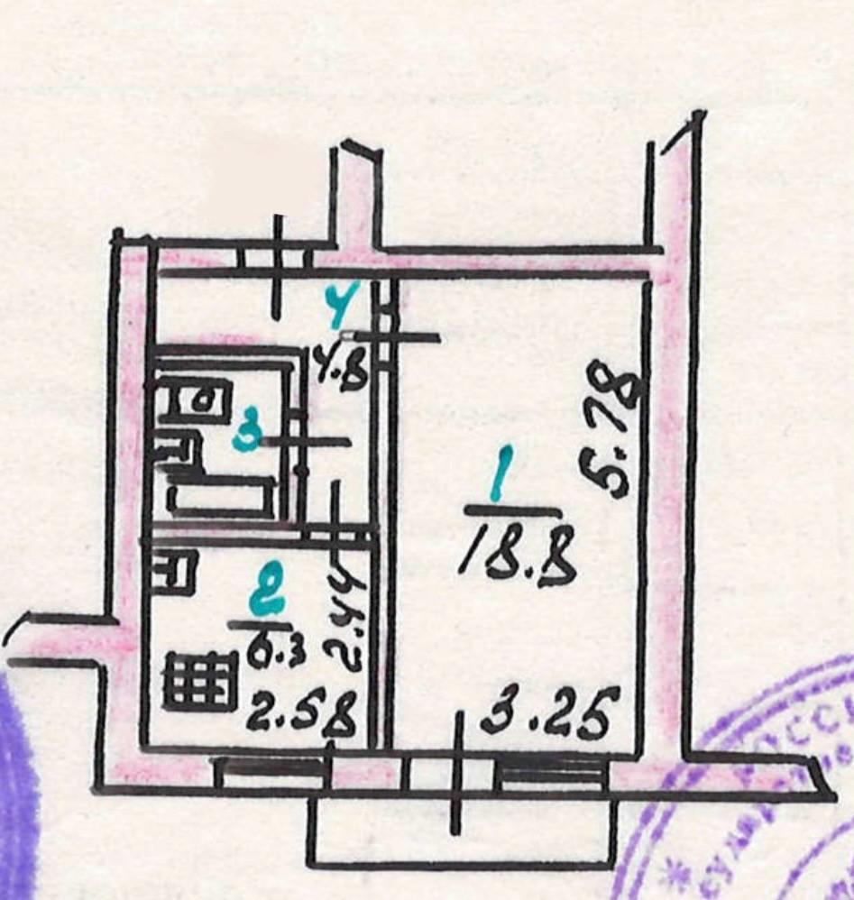 1-комнатная 33.1 м2 в ЖК undefined корпус null этаж 5