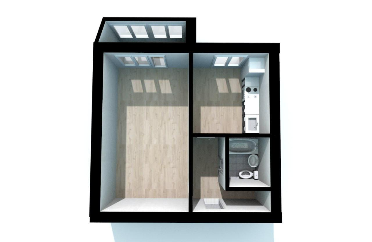 1-комнатная 35.8 м2 в ЖК undefined корпус null этаж 6