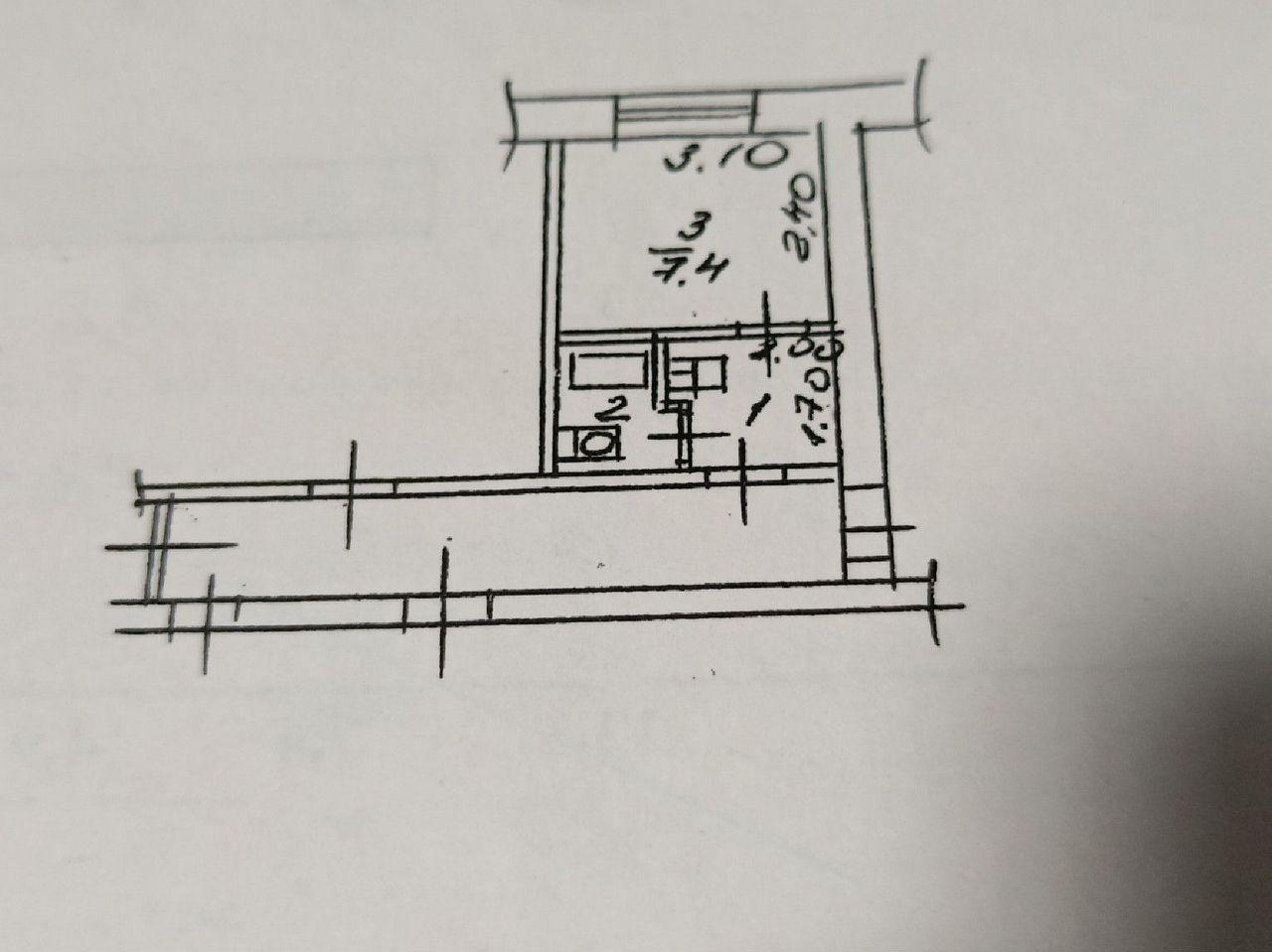 1-комнатная 12.4 м2 в ЖК undefined корпус null этаж 5
