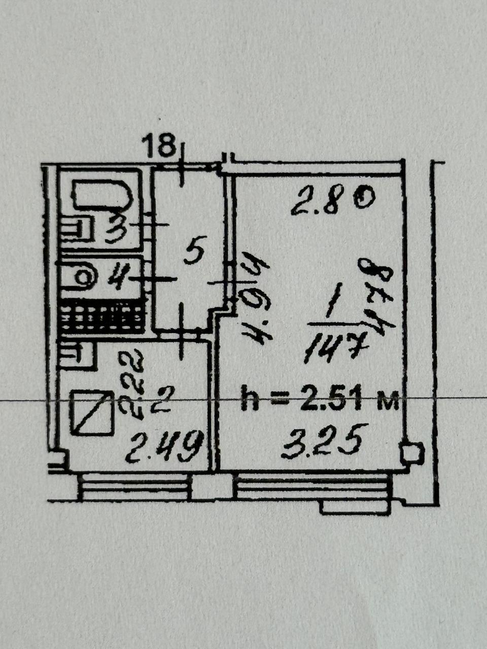 1-комнатная 28 м2 в ЖК undefined корпус null этаж 4