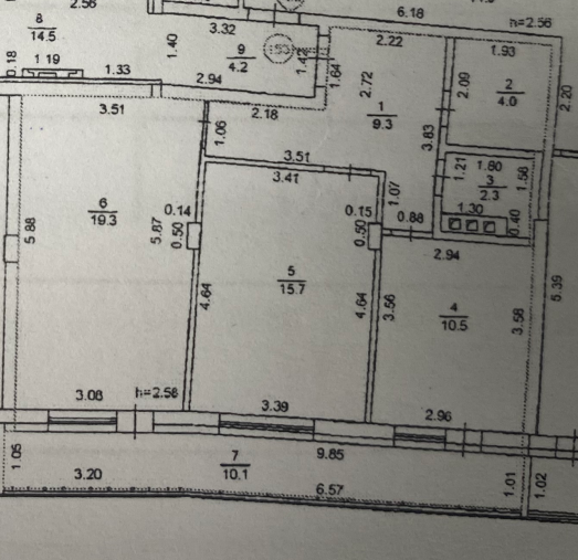 2-комнатная 65.8 м2 в ЖК undefined корпус null этаж 2