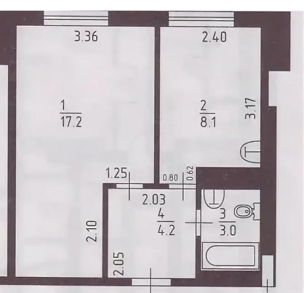1-комнатная 32 м2 в ЖК undefined корпус null этаж 9