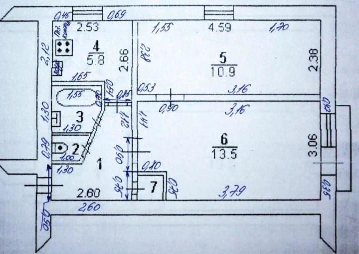2-комнатная 39.6 м2 в ЖК undefined корпус null этаж 2