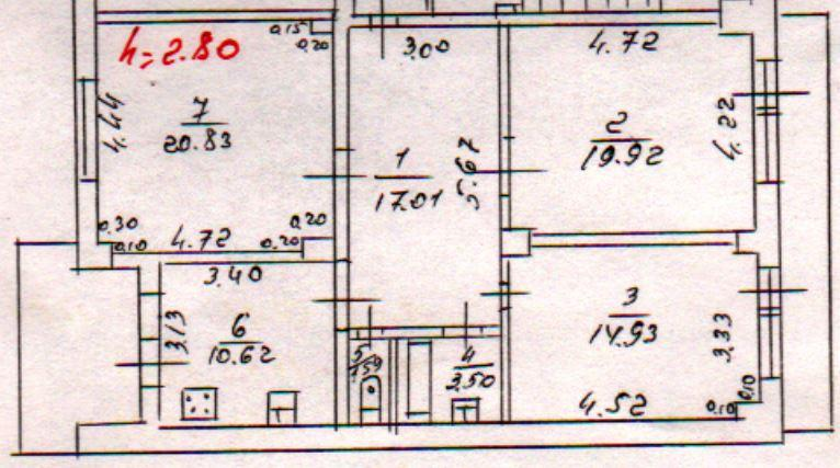 3-комнатная 93.5 м2 в ЖК undefined корпус null этаж 4