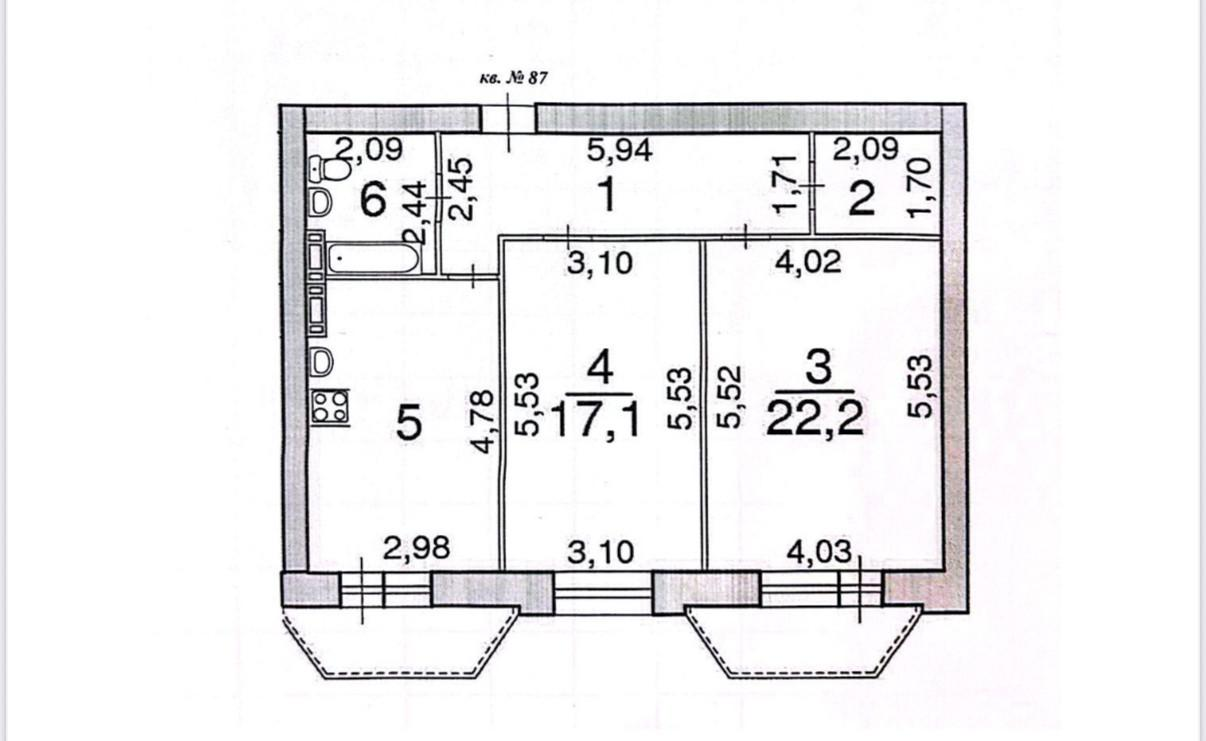 2-комнатная 72.5 м2 в ЖК undefined корпус null этаж 4
