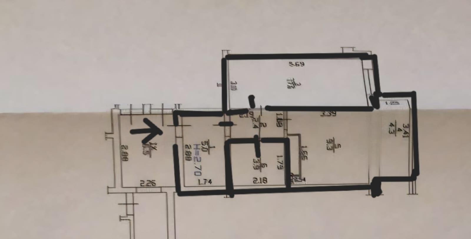 1-комнатная 42.5 м2 в ЖК undefined корпус null этаж 3