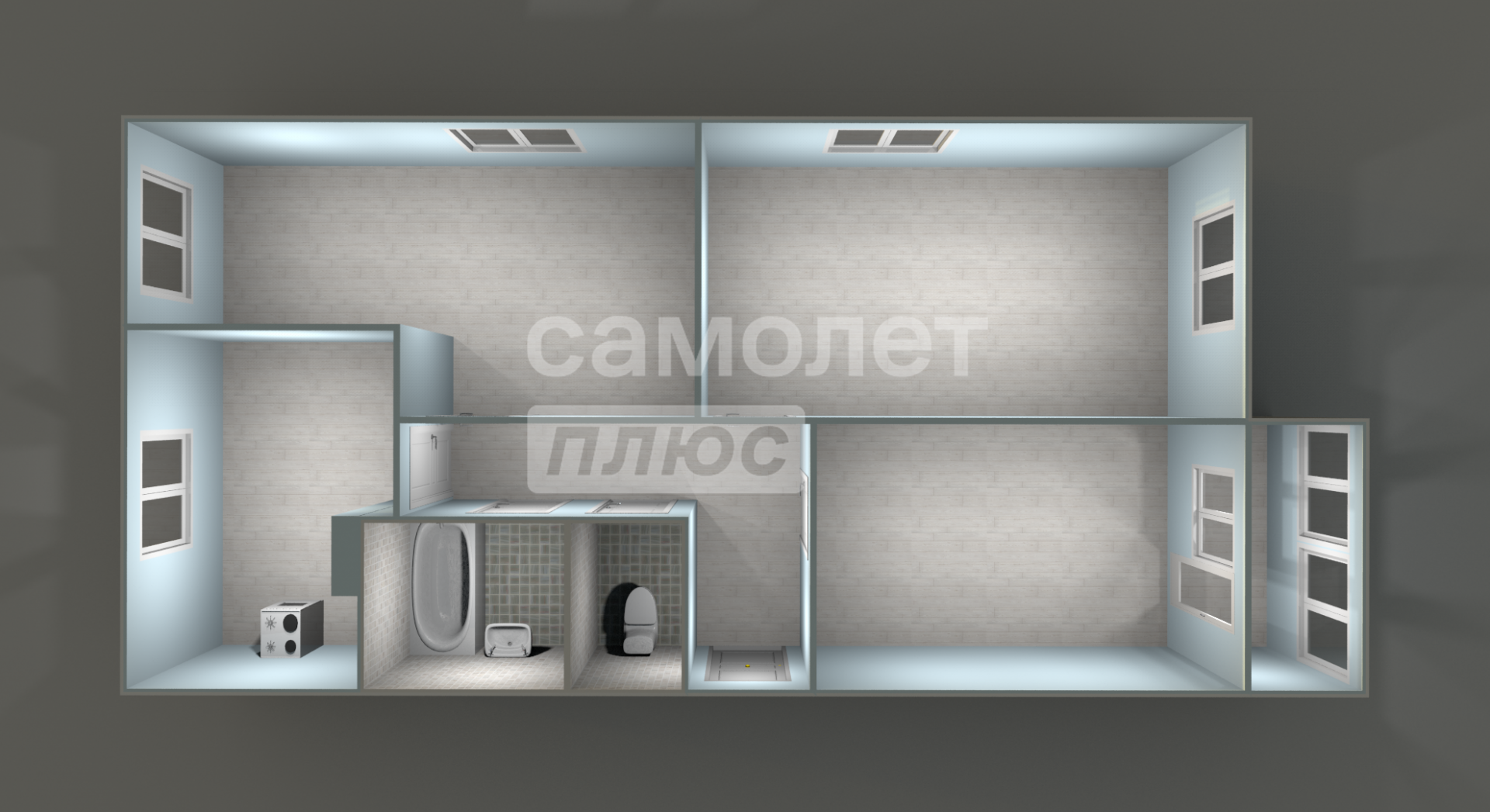 3-комнатная 70 м2 в ЖК undefined корпус null этаж 4
