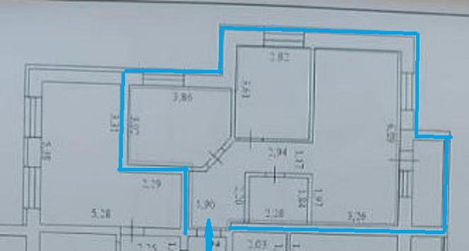 2-комнатная 55.6 м2 в ЖК undefined корпус null этаж 6